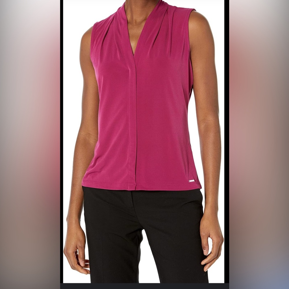 Calvin Klein Pink Tank Top Sleeveless Style